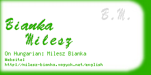 bianka milesz business card